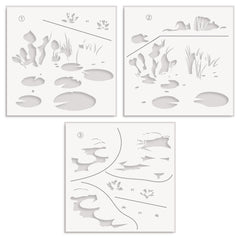 Stencil & Embossing Folder Bundle Lilypad Dreams