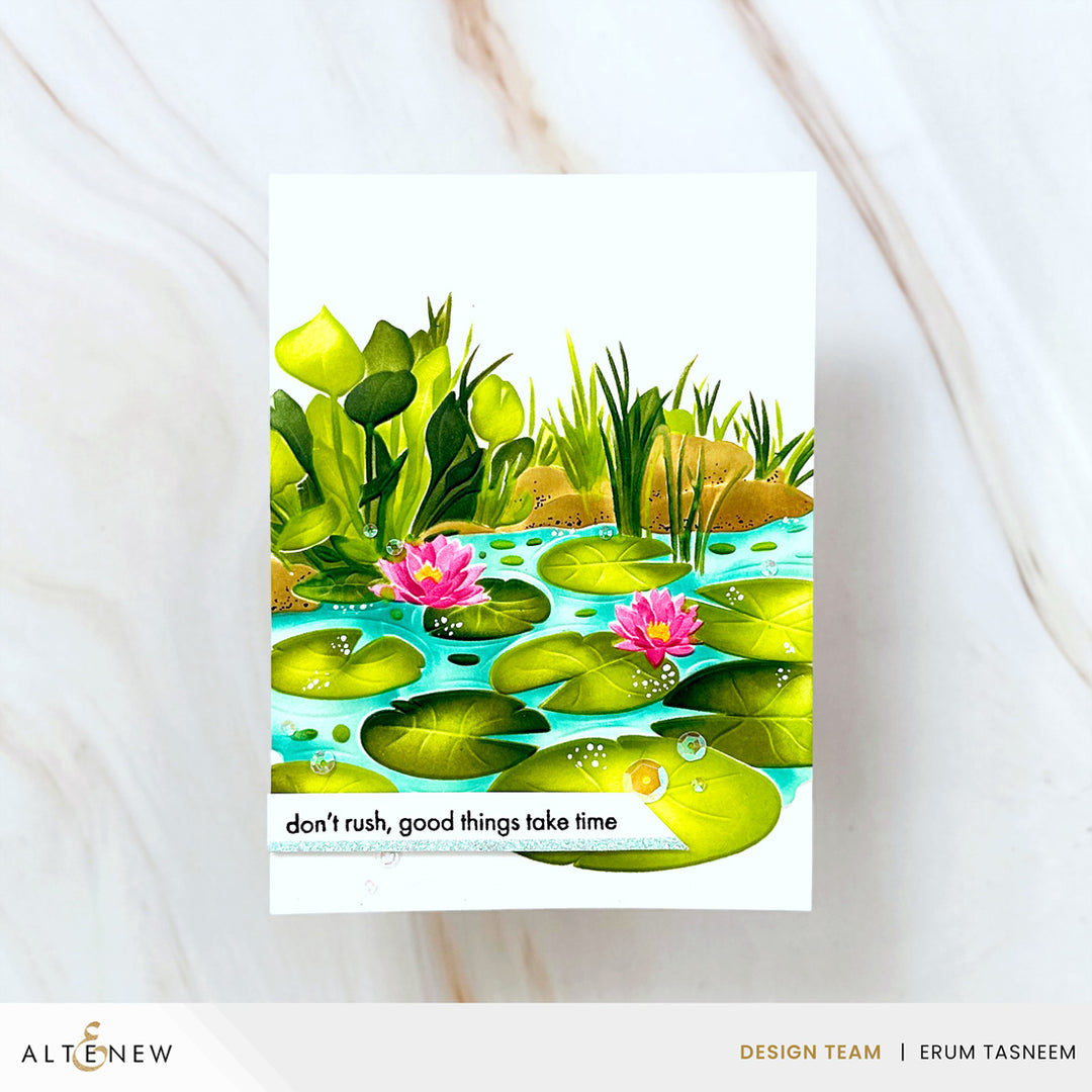 Stencil & Embossing Folder Bundle Lilypad Dreams