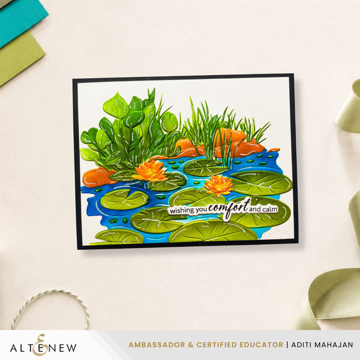 Stencil & Embossing Folder Bundle Lilypad Dreams