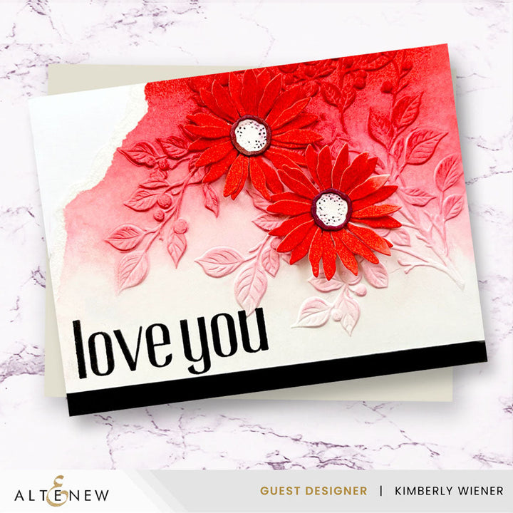 Stencil & Embossing Folder Bundle Lush Berry Branch