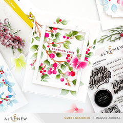 Stencil & Embossing Folder Bundle Lush Berry Branch