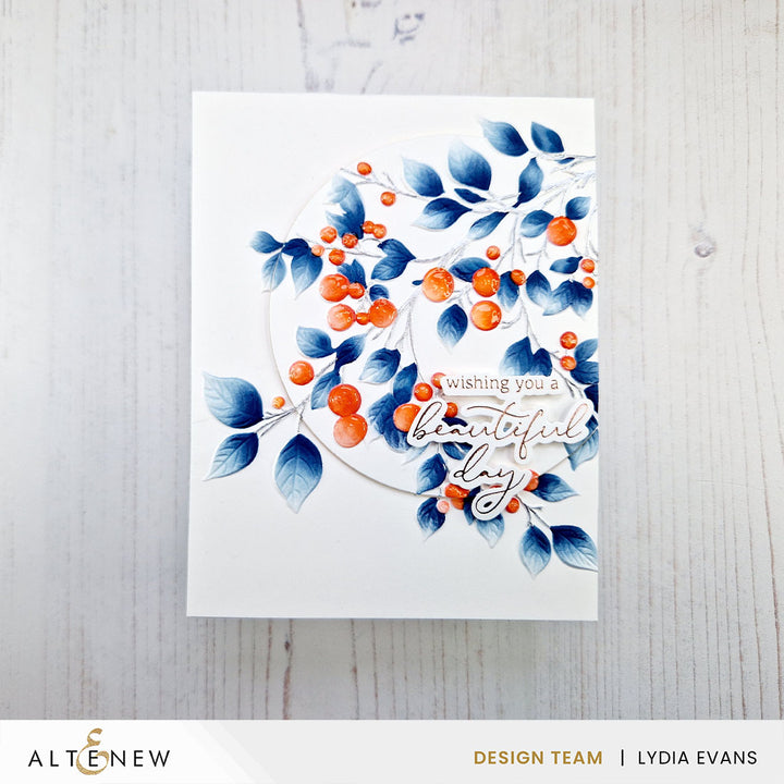 Stencil & Embossing Folder Bundle Lush Berry Branch