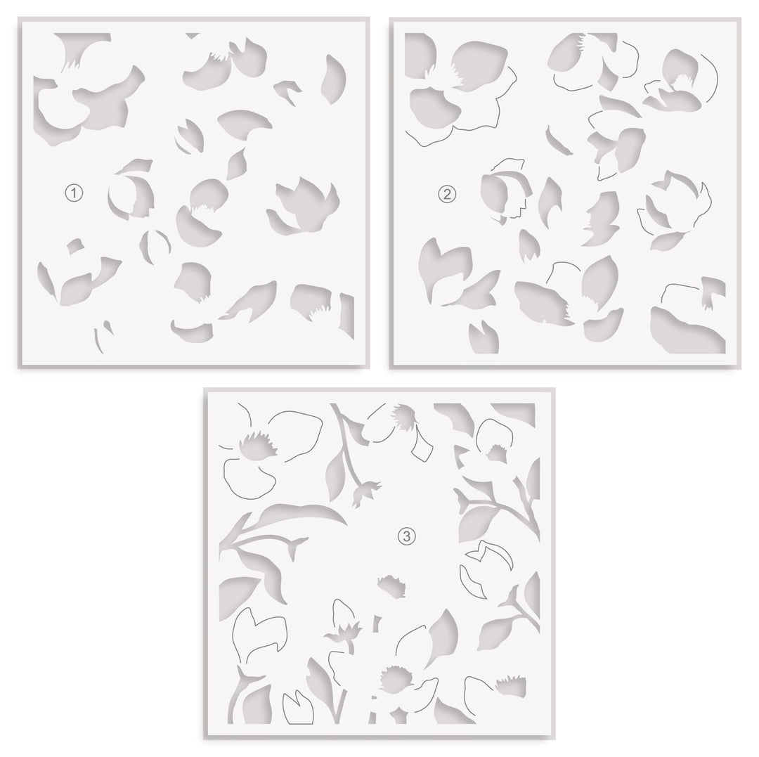 Stencil & Embossing Folder Bundle Magnolia Dreams