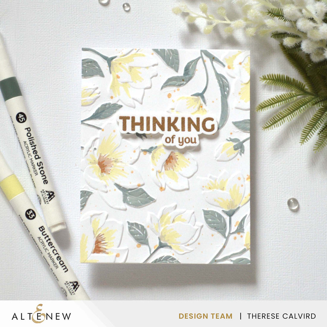 Stencil & Embossing Folder Bundle Magnolia Dreams