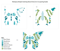 Stencil & Embossing Folder Bundle Mariposa
