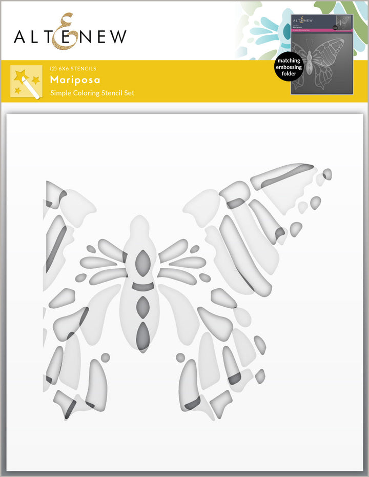 Stencil & Embossing Folder Bundle Mariposa