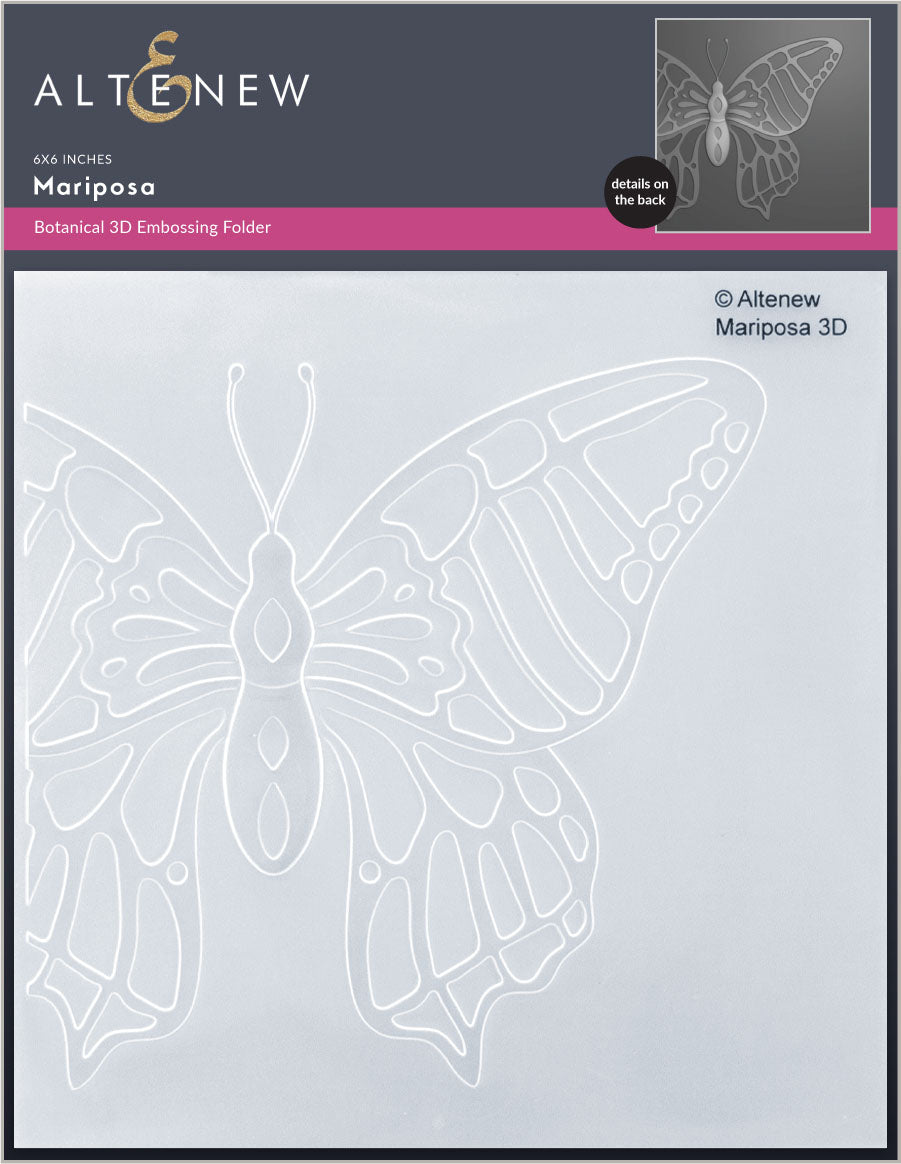 Stencil & Embossing Folder Bundle Mariposa