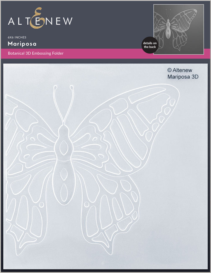 Stencil & Embossing Folder Bundle Mariposa