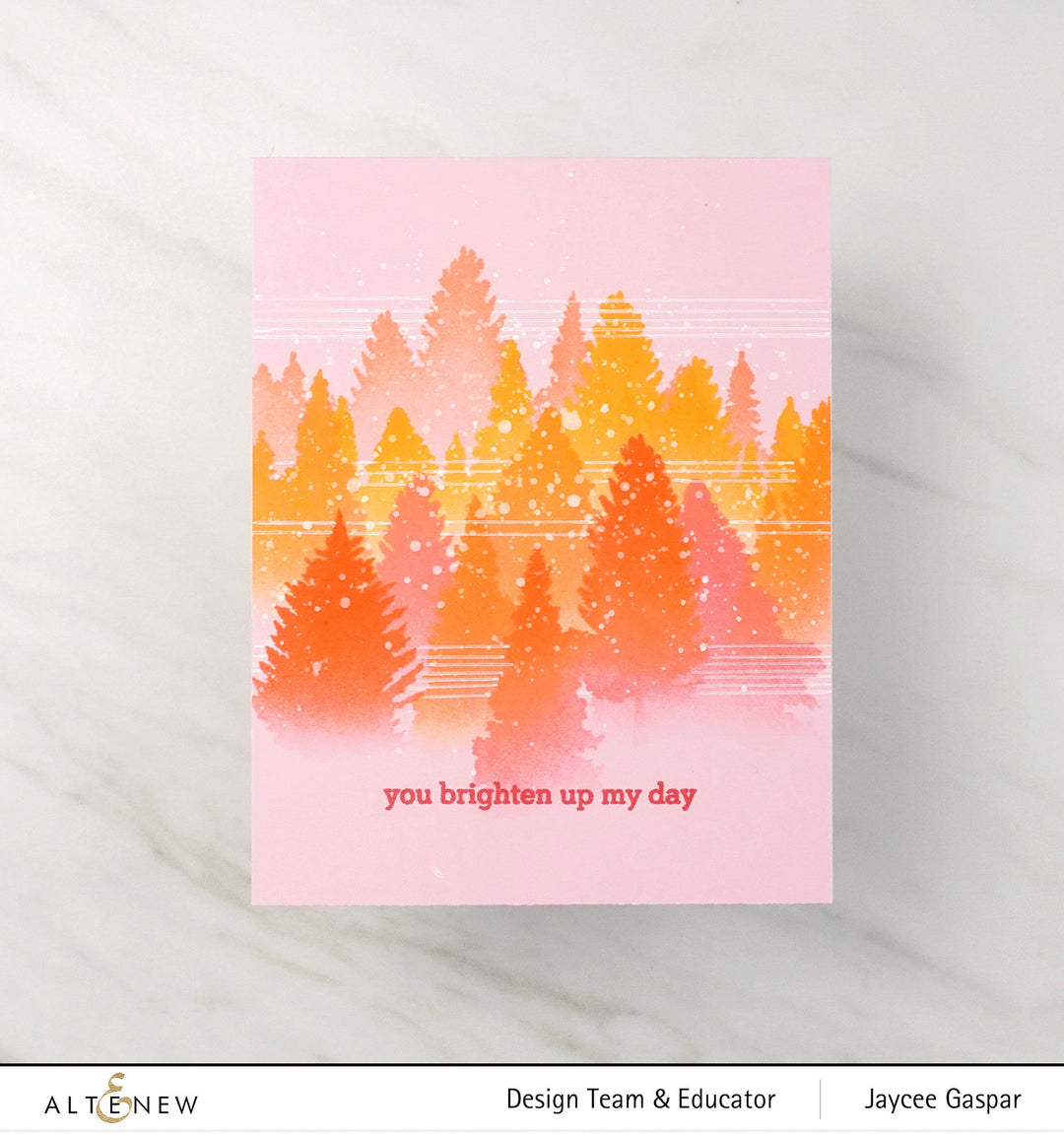 Stencil & Embossing Folder Bundle Pine Forest