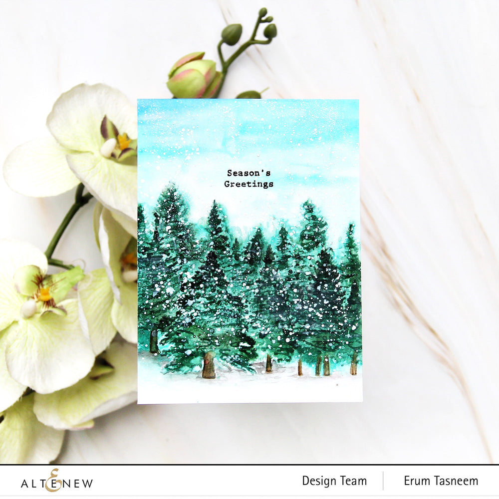 Stencil & Embossing Folder Bundle Pine Forest