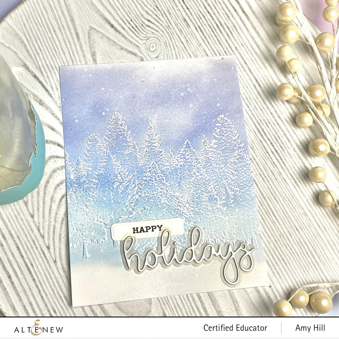 Stencil & Embossing Folder Bundle Pine Forest