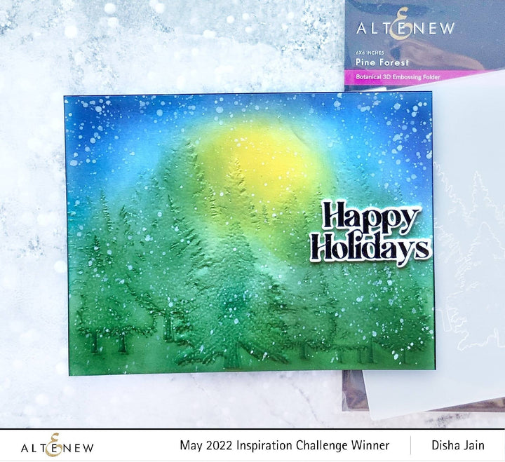 Stencil & Embossing Folder Bundle Pine Forest