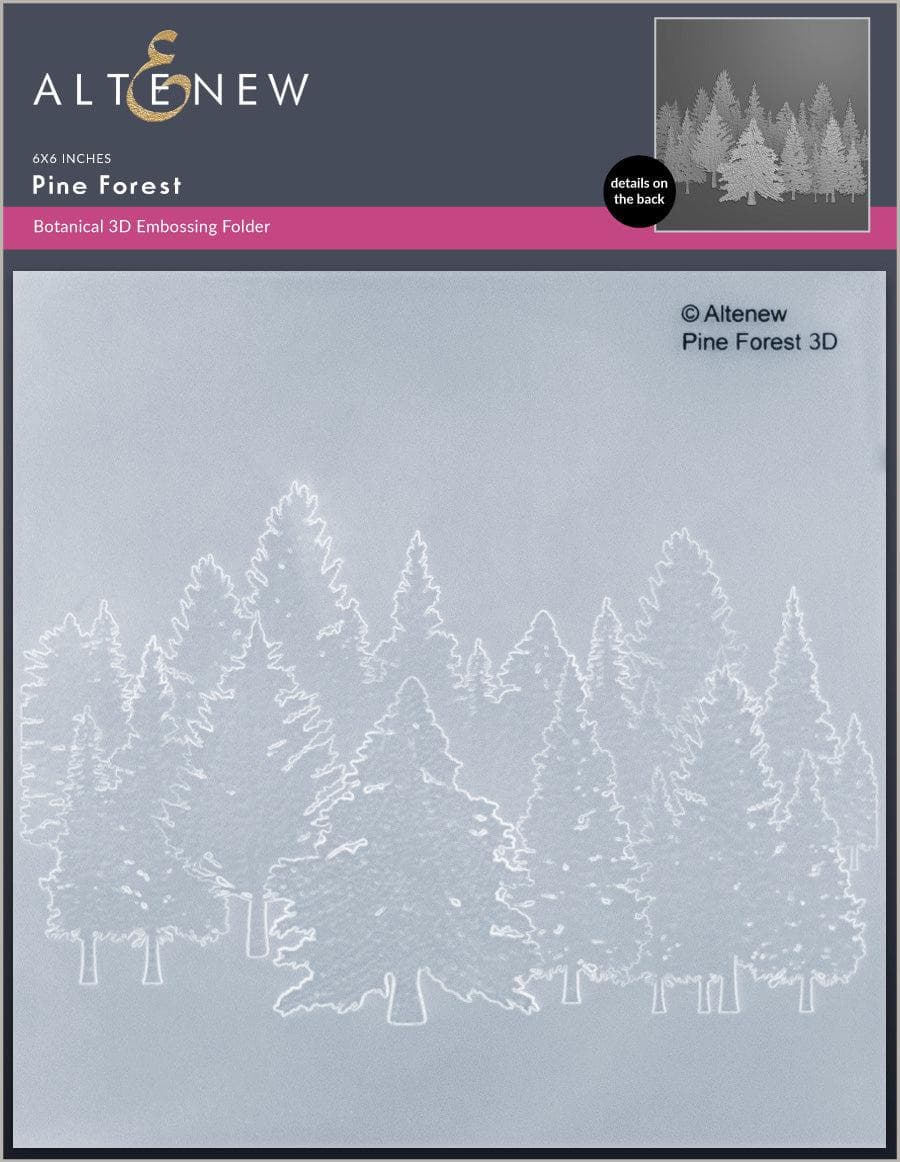 Stencil & Embossing Folder Bundle Pine Forest