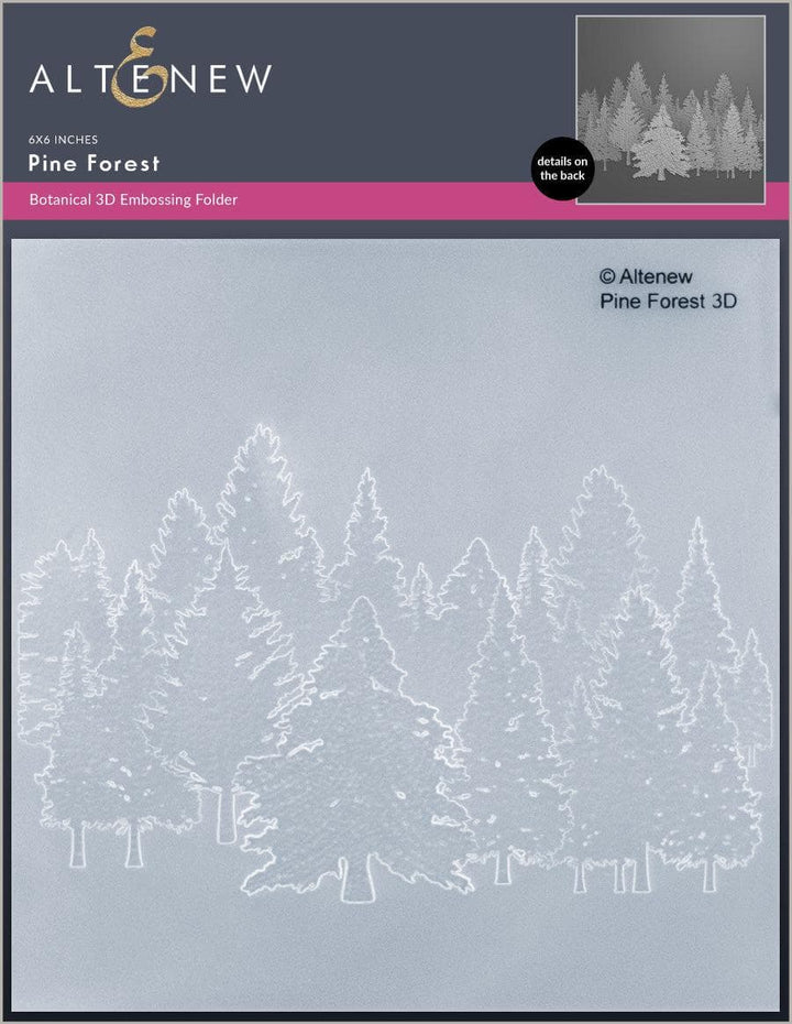 Stencil & Embossing Folder Bundle Pine Forest