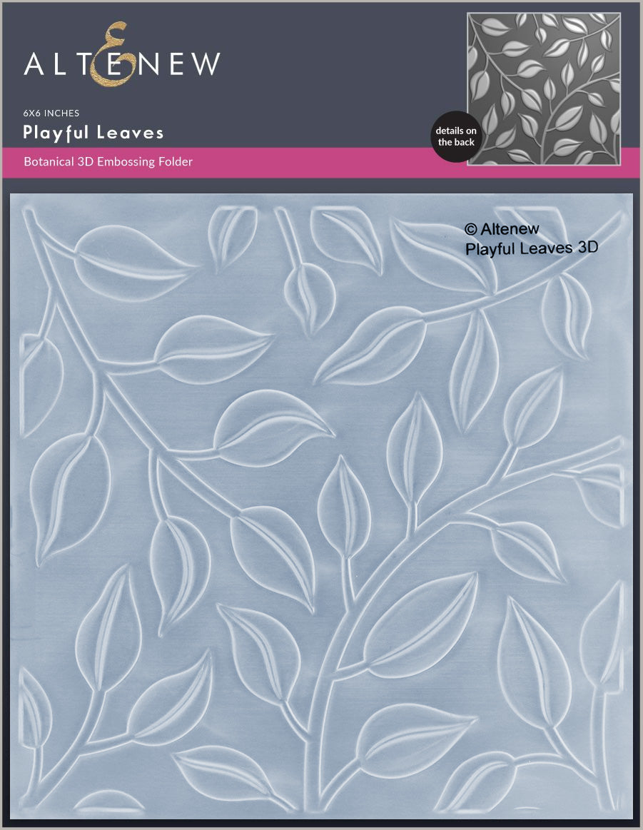 Stencil & Embossing Folder Bundle Playful Leaves
