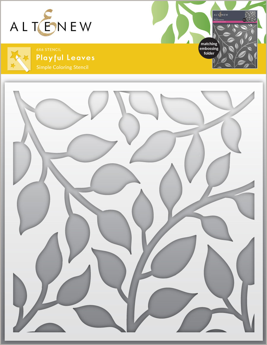 Stencil & Embossing Folder Bundle Playful Leaves