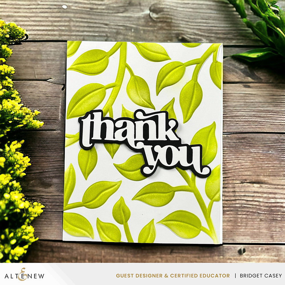 Stencil & Embossing Folder Bundle Playful Leaves