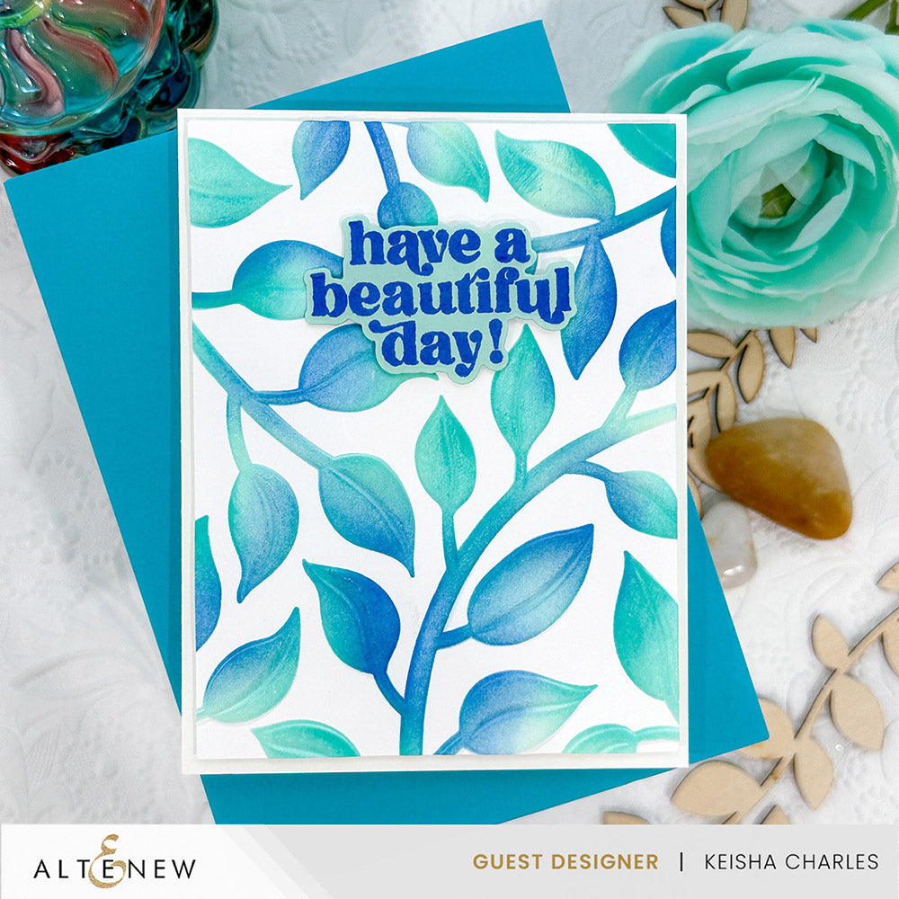 Stencil & Embossing Folder Bundle Playful Leaves