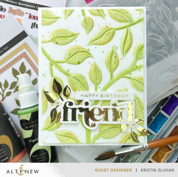 Stencil & Embossing Folder Bundle Playful Leaves