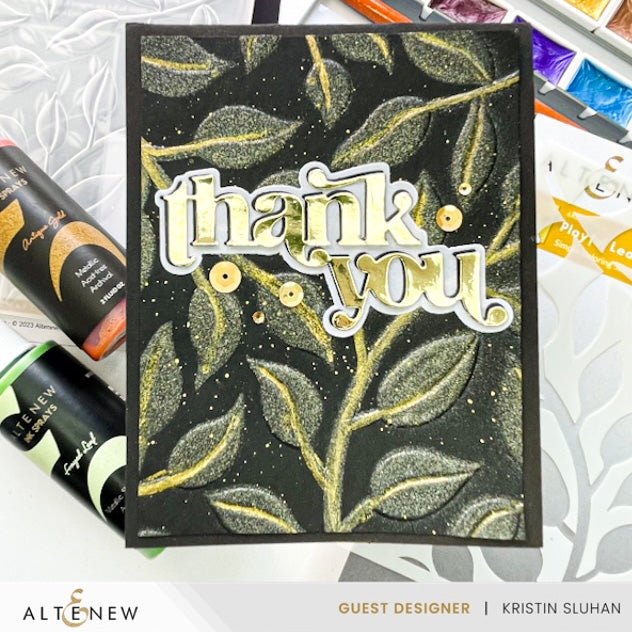 Stencil & Embossing Folder Bundle Playful Leaves