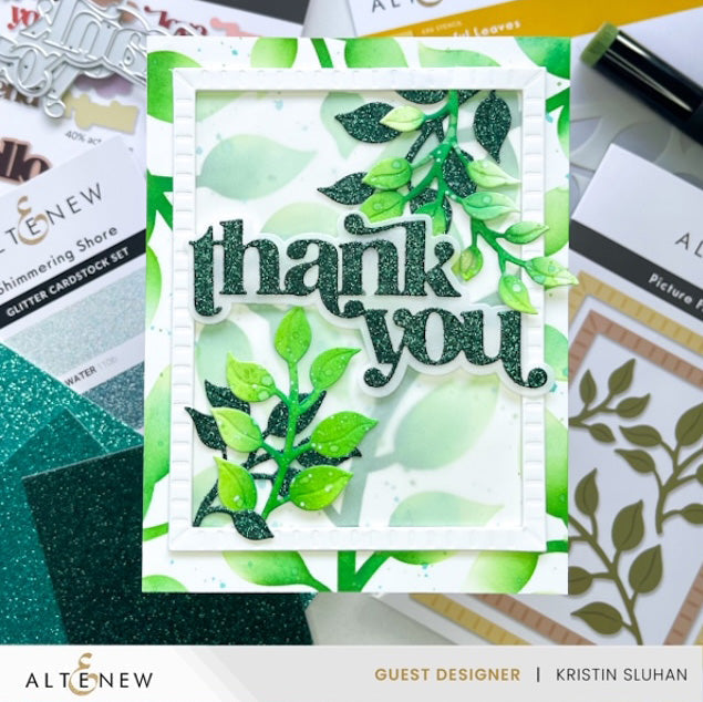 Stencil & Embossing Folder Bundle Playful Leaves