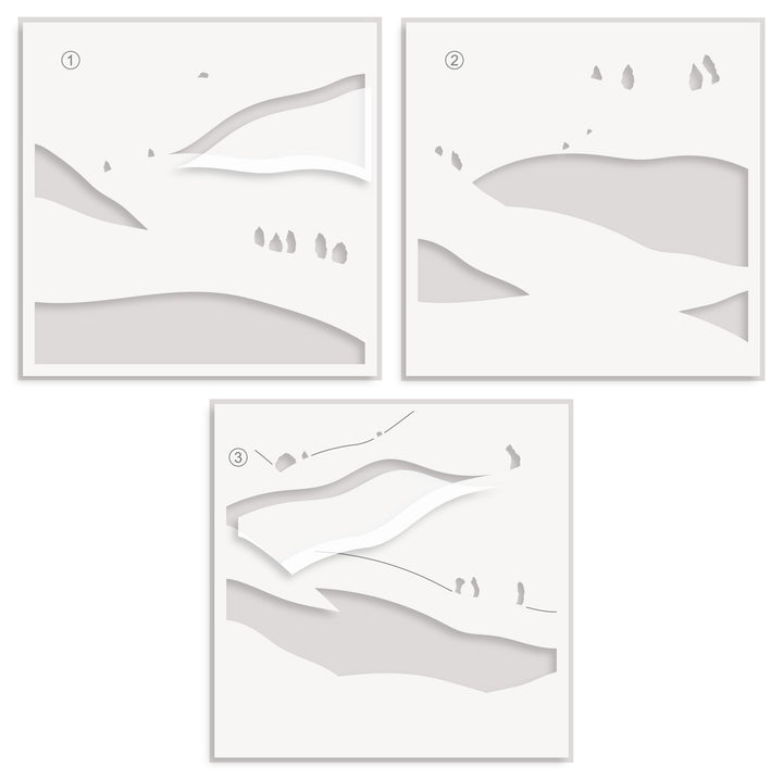 Stencil & Embossing Folder Bundle Rolling Hills