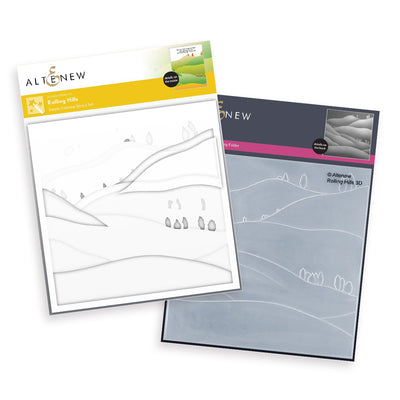Stencil & Embossing Folder Bundle Rolling Hills
