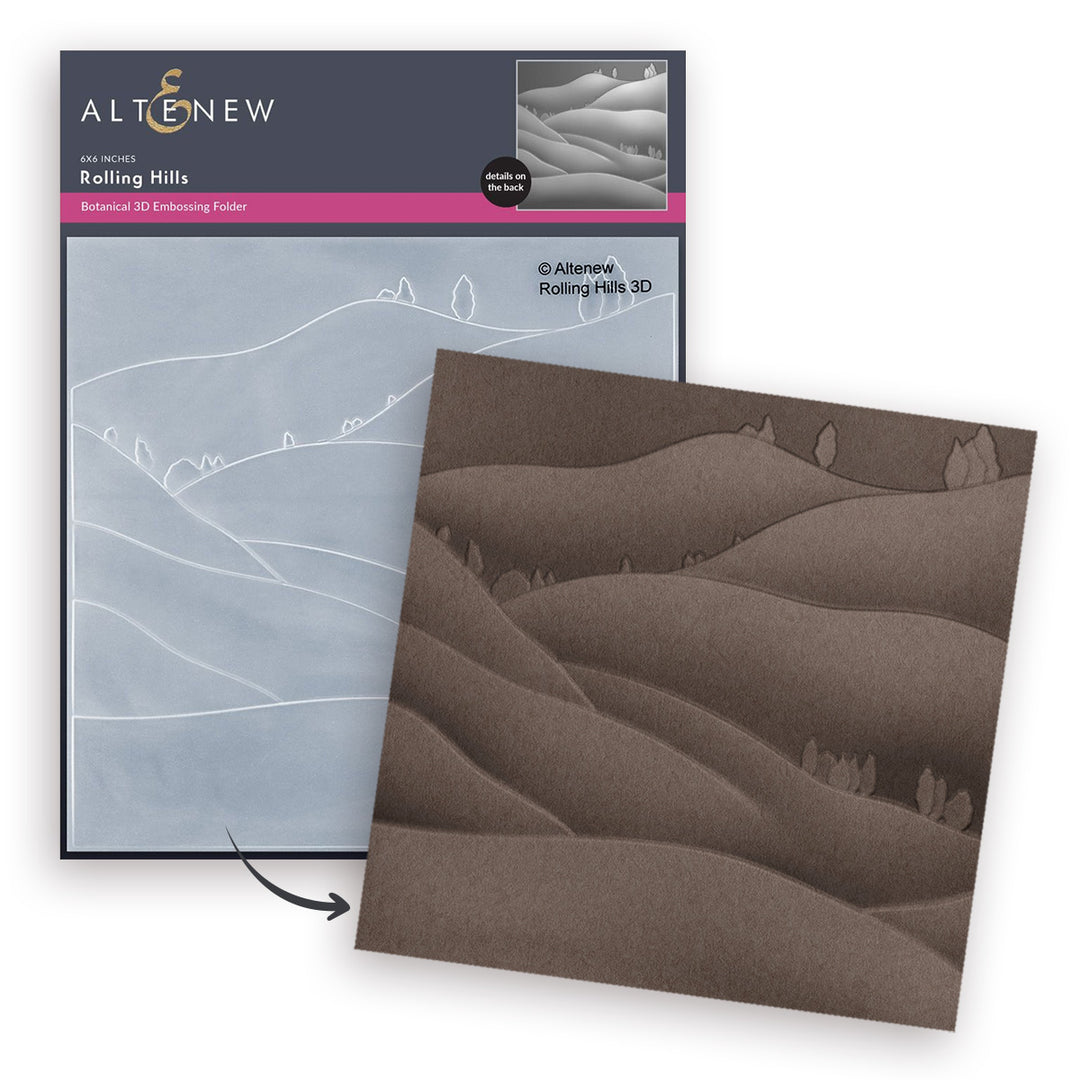 Stencil & Embossing Folder Bundle Rolling Hills