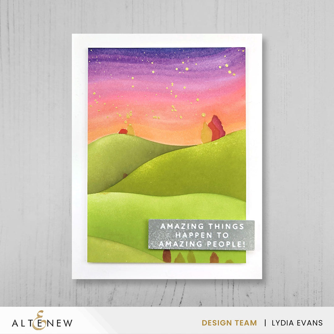 Stencil & Embossing Folder Bundle Rolling Hills