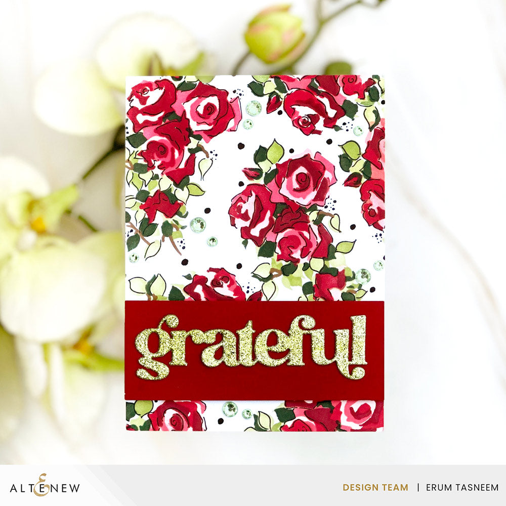 Stencil & Embossing Folder Bundle Rose Garden Birdhouse