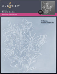 Stencil & Embossing Folder Bundle Serene Garden