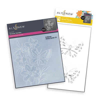 Stencil & Embossing Folder Bundle Serene Garden