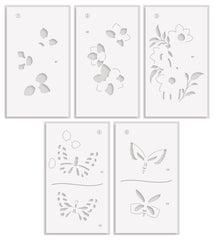 Stencil & Embossing Folder Bundle Serene Garden