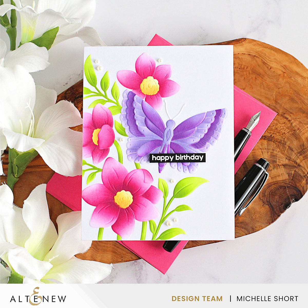 Stencil & Embossing Folder Bundle Serene Garden