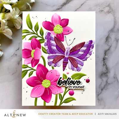 Stencil & Embossing Folder Bundle Serene Garden