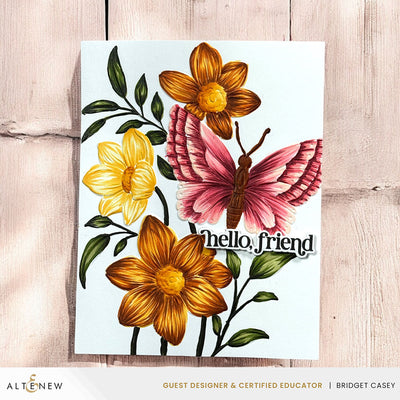 Stencil & Embossing Folder Bundle Serene Garden