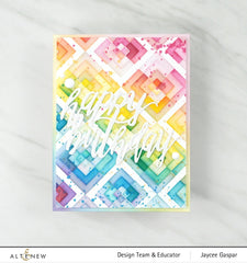 Stencil & Embossing Folder Bundle Shattered Cubes