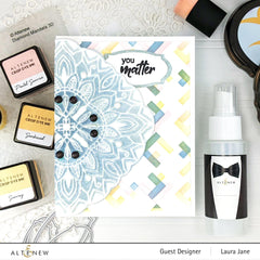 Stencil & Embossing Folder Bundle Shattered Cubes