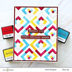 Stencil & Embossing Folder Bundle Shattered Cubes