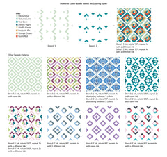 Stencil & Embossing Folder Bundle Shattered Cubes