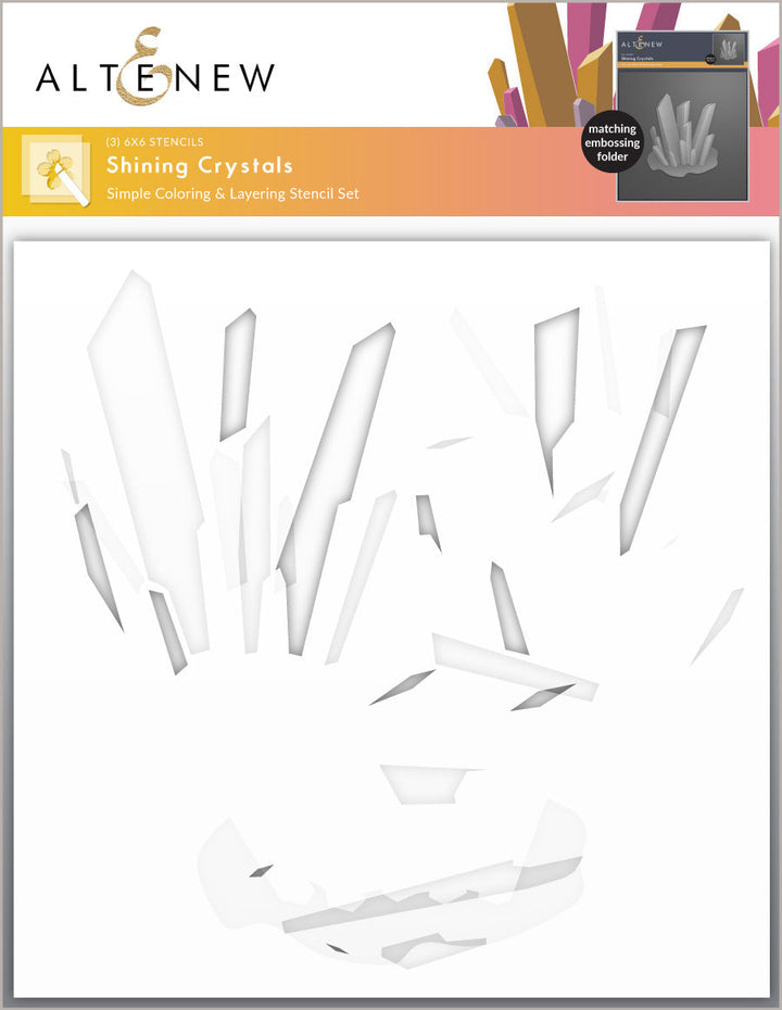 Stencil & Embossing Folder Bundle Shining Crystals