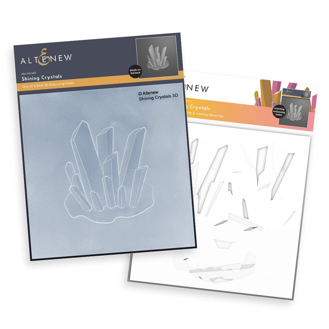 Stencil & Embossing Folder Bundle Shining Crystals