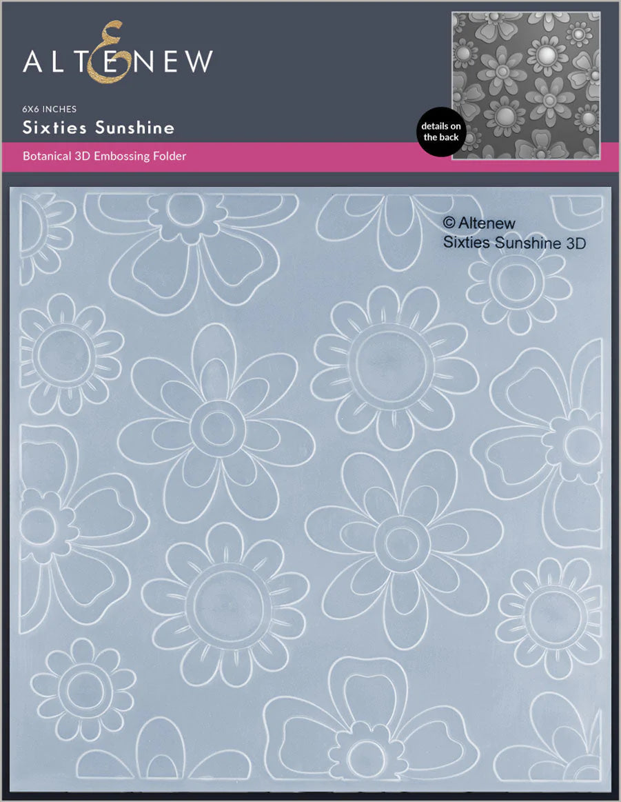 Stencil & Embossing Folder Bundle Sixties Sunshine