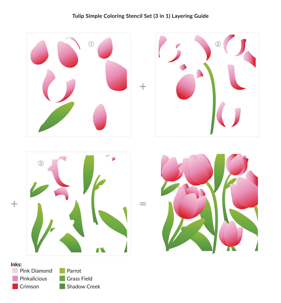 Stencil & Embossing Folder Bundle Tulip