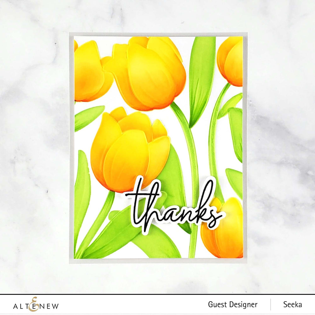 Stencil & Embossing Folder Bundle Tulip