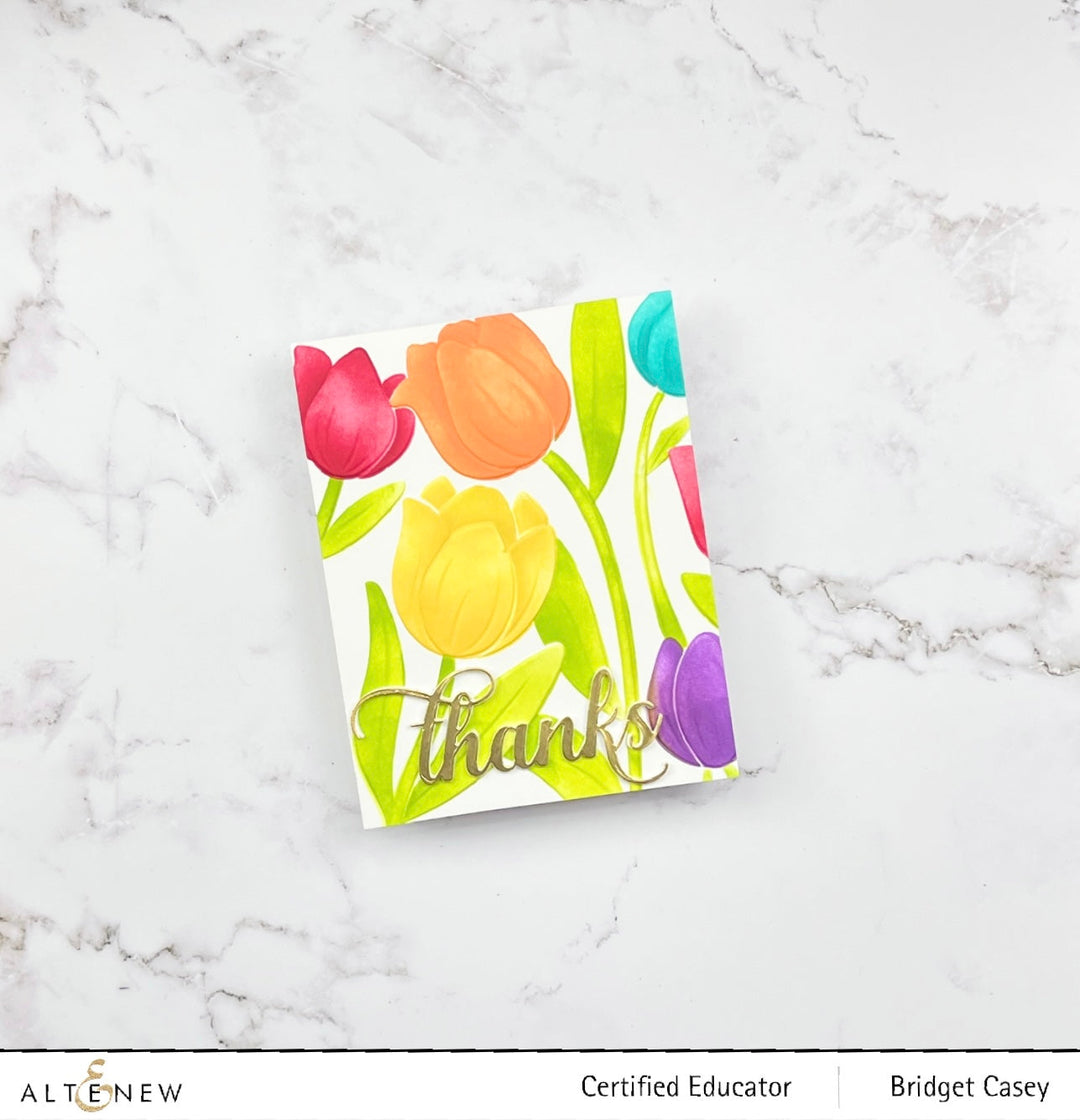 Stencil & Embossing Folder Bundle Tulip