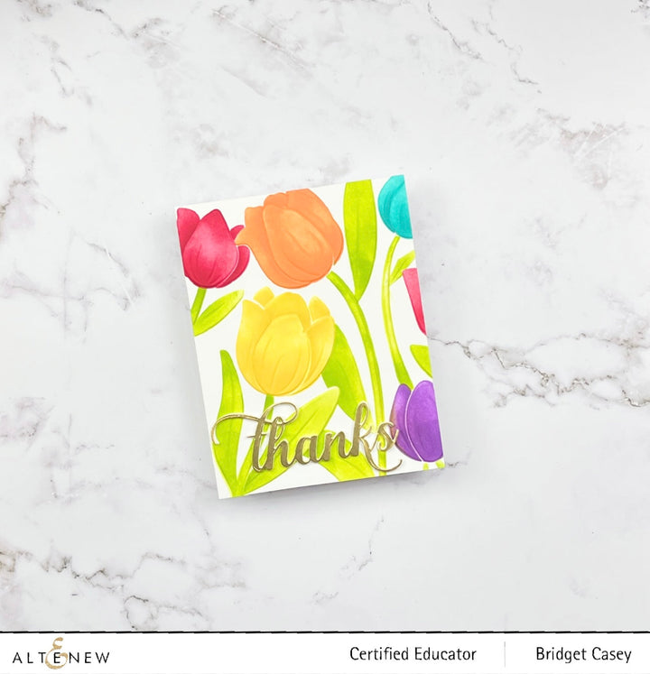 Stencil & Embossing Folder Bundle Tulip