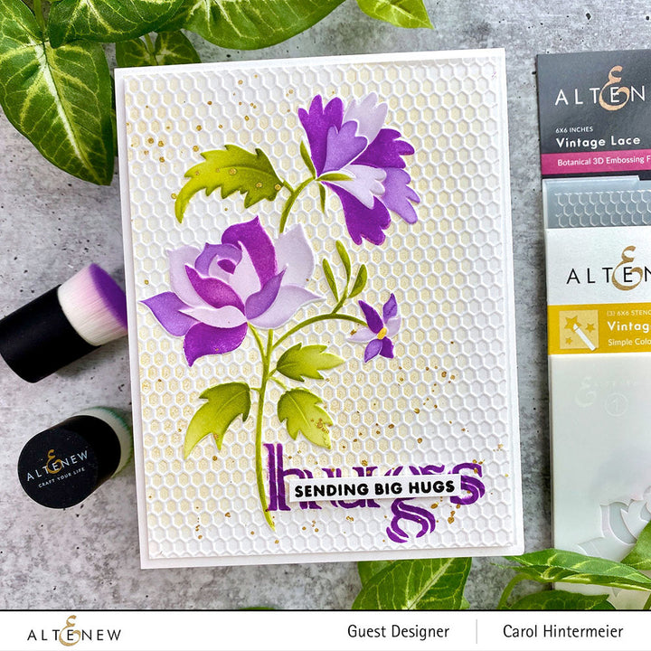 Stencil & Embossing Folder Bundle Vintage Lace