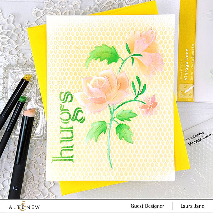 Stencil & Embossing Folder Bundle Vintage Lace