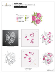 Stencil & Embossing Folder Bundle Whimsy Motif